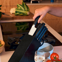 Wüsthof - Bloc à couteaux Partner 8 pièces en érable noir