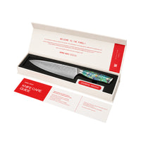 Shinrai Knives - Mother of Pearl Jewels Damascus Chef's Knife 20 cm