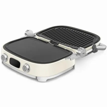 Smeg - Multifunctionele Grill | Crème | Jaren 50 | Contactgrill