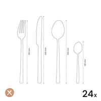 Amefa - Jewel 24-delige Bestekset - Zilver Bestekset Amefa