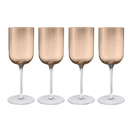 Blomus - FUUMI Red Wine Glasses Coffee 400 ml (set of 4) Blomus - FUUMI Rode Wijnglazen Coffee 400 ml (set van 4) Drinkglazen Blomus