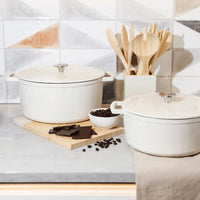 Poêle à frire en fonte Cook & Pan - Go Ivory 28 cm - 6,5 litres