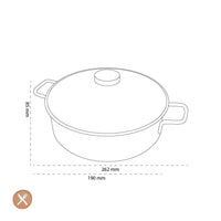 Demeyere - Apollo 7 Lage kookpan 28 cm met glasdeksel Kookpan Demeyere