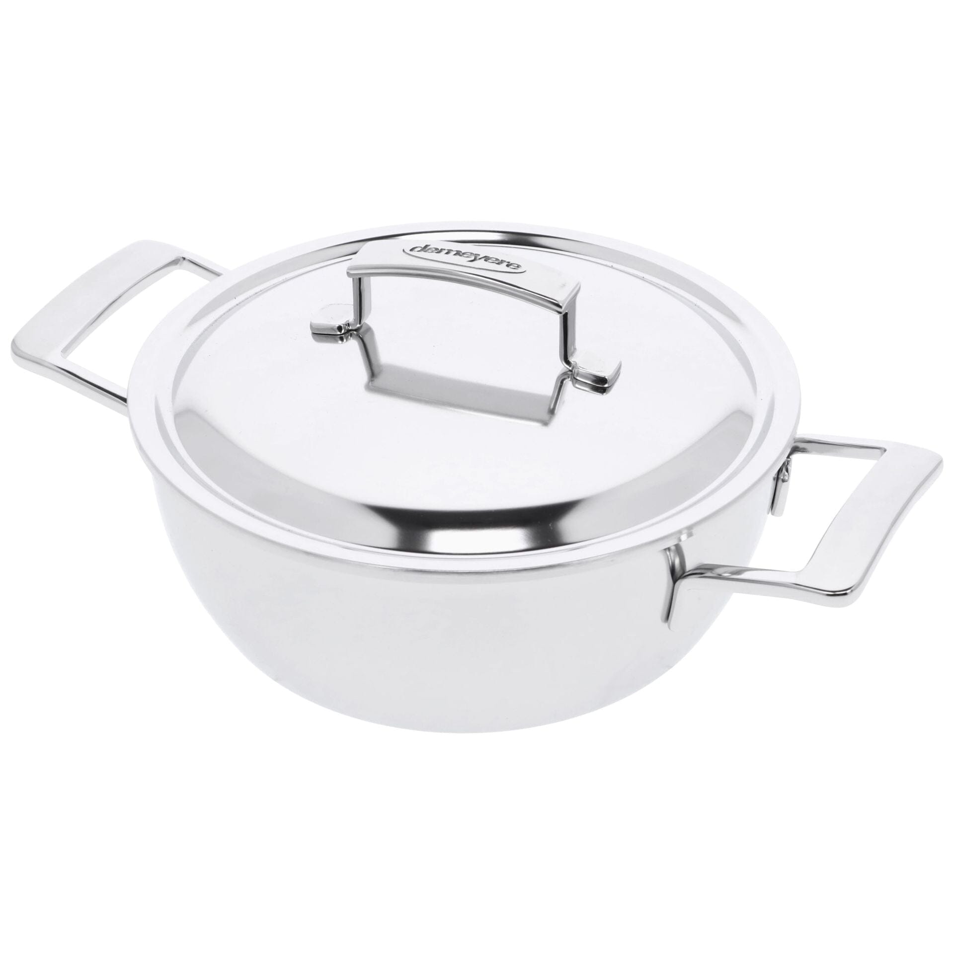 Demeyere - Silver 7 Conische sudderpan 28 cm met dubbelwandig deksel Braadpan Demeyere