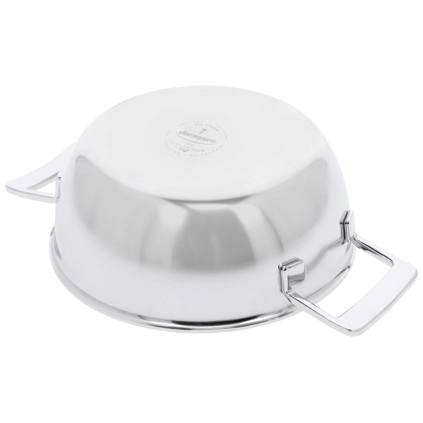Demeyere - Silver 7 Conische sudderpan 28 cm met dubbelwandig deksel Braadpan Demeyere