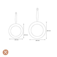 GreenPan - Barcelona Pro 2-delige Koekenpannenset 24/28 cm Pannenset GreenPan