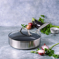 GreenPan - Geneva All You Need 9-delige Pannenset 18/24/24/28/28 cm - 2 koekenpannen + stoofpan met deksel + wokpan + braadpan + 3-delige spatelset Pannenset GreenPan