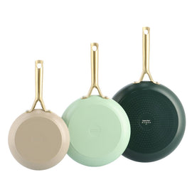 GreenPan - Natural 3-piece pan set with ceramic non-stick coating 20/24/28 cm GreenPan - Natural 3-delige pannenset met keramische antiaanbaklaag 20/24/28 cm Pannenset GreenPan