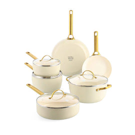 GreenPan - Padova Cream White 10-piece pan set GreenPan - Padova Cream White 10-delige pannenset Pannenset GreenPan