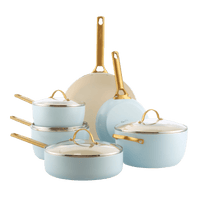GreenPan - Padova Light Blue 10-delige Pannenset Pannenset GreenPan