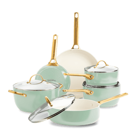 GreenPan - Padova Mint Green 10-piece Pan Set GreenPan - Padova Mint Green 10-delige Pannenset Pannenset GreenPan