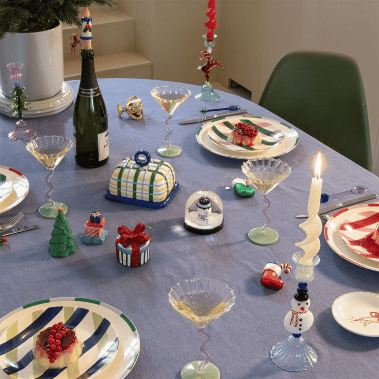 &Klevering - Ontbijtborden Bliss - Set van 4 &Klevering