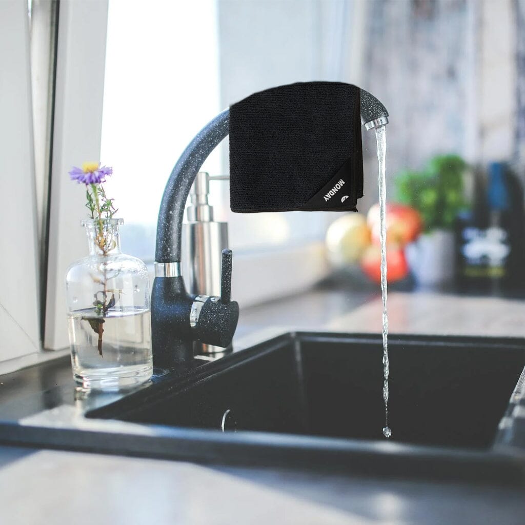 Klud - Microvezel Vaatdoekjes 7 stuks - Zwart Klud