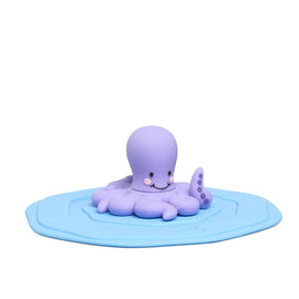 Leonardo - BAMBINI AVVENTUE Drinking Glass Lid Blue Octopus Rocket Leonardo - octopus deksel blauw Leonardo