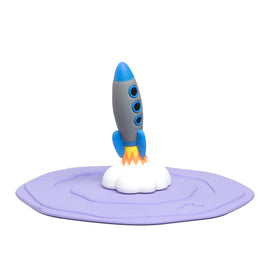 Leonardo - BAMBINI AVVENTUE Drinking Glass Lid Lilac Rocket Leonardo - Raket deksel paars Leonardo