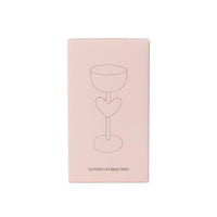 Lepelclub - Campagne Coupe - Hart - Rood Champagne glazen LepelClub