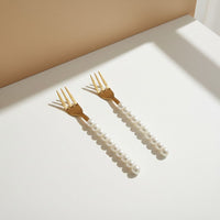 Lepelclub - Fourchettes à pâtisserie - Perle - Lot de 2 LepelClub