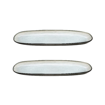 Medard de Noblat - Shadow Nacre Grote Serveerschaal 35.5 x 14 cm (set van 2) Serveerschaal Medard de Noblat