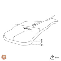 OVAL - Pure Olive Wood Serveerplank Rustique 45 - 20 cm Serveerplank Oval Kitchenware