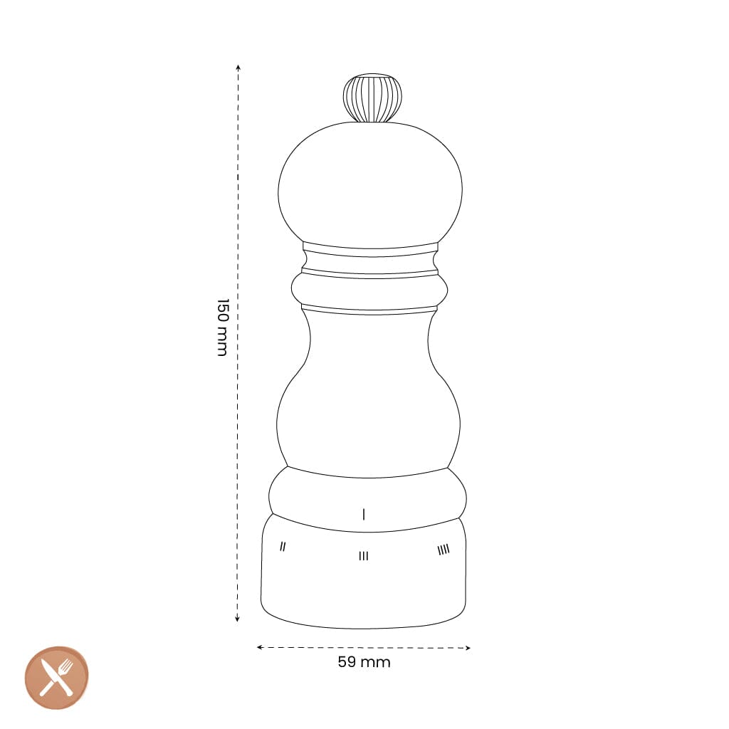 Peugeot - Paris u'select Zoutmolen Chocolade 15 cm Zoutmolen Peugeot