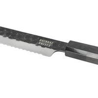 Shinrai Knives - Blackout Edition Damascus Broodmes 20 cm Shinrai Knives
