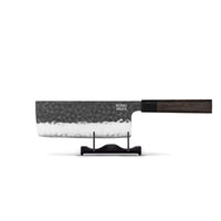 Shinrai Knives - Blackout Edition Damascus Nakiri mes 18 cm Shinrai Knives