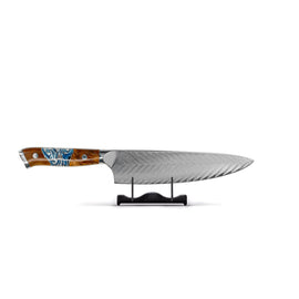 Shinrai Knives - Eclipse Series Damascus Chef's Knife 20 cm Shinrai Knives - Eclipse 3-delige Damascus Messenset - Koksmes + Nakiri + Santoku Messenset Shinrai Knives