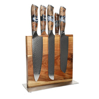 Couteaux Shinrai - Coffret de 6 couteaux Eclipse + Bloc de couteaux double face Cito avec bloc