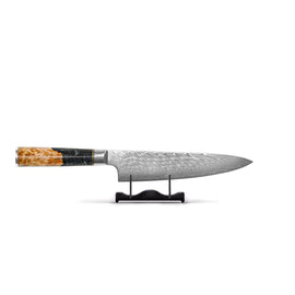 Shinrai Knives - Epoxy Onyx Damascus Chef's Knife 20 cm Shinrai Knives - Epoxy Onyx 2-delige Damascus Messenset - Koksmes + Nakiri Messenset Shinrai Knives