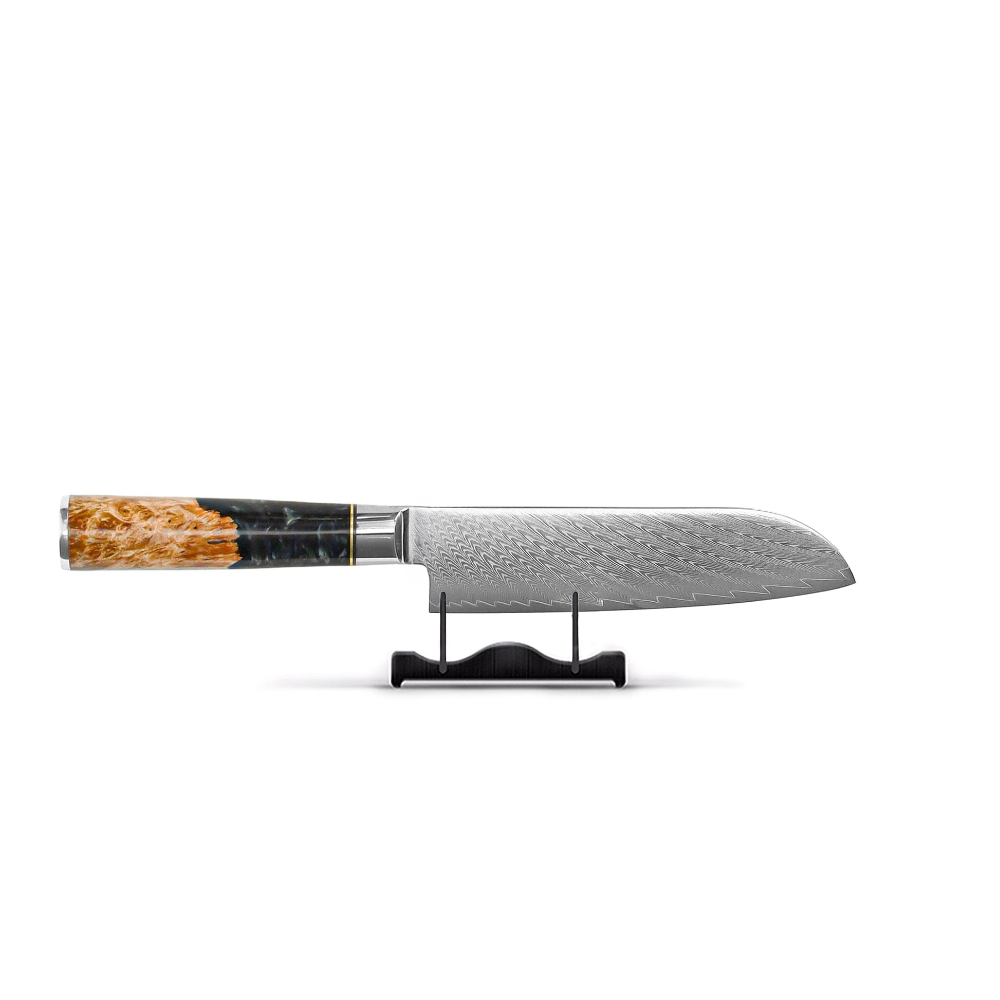 Shinrai Knives - Epoxy Onyx 6-delige Messenset + Messenblok Cito dubbelzijdig Messenset met blok Shinrai Knives