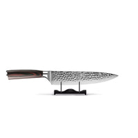 Shinrai Knives - Hammered RVS Mega Bundel - All you need Messenset met blok, snijplank en slijpsteen Shinrai Knives