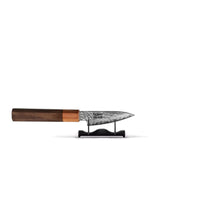 Couteaux Shinrai - Kigami Exclusive Damascus 5 pièces - Couteau de chef + Couteau à pain + Nakiri + Couteau de bureau + Couteau d'office Ensemble de couteaux Shinrai Knives
