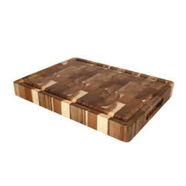 Shinrai Knives - Luxury Cutting Board Acacia Wood - End grain - 41 x 30 x 4.5 cm Shinrai Knives - Luxe Snijplank Acaciahout - Kopshout - 41 x 30 x 4.5 cm Houten snijplank Shinrai Knives