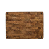 Shinrai Knives - Luxe Snijplank Teak hout - Kopshout - 35 × 25 × 2.5 cm Houten snijplank Shinrai Knives