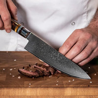 Shinrai Knives - Micarta Jewels 7-delige Messenset + Messenblok Stans Messenset met blok Shinrai Knives