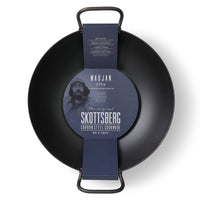 Skottsberg - Poêle Wok Wadjan 33 cm en acier au carbone Skottsberg