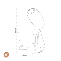Smeg - Keukenmachine | Rood | Jaren 50 | Keukenmachine full color Keukenmachine Smeg