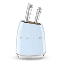 SMEG - Messenblok met 6 messen Pastelblauw Messenset met blok Smeg