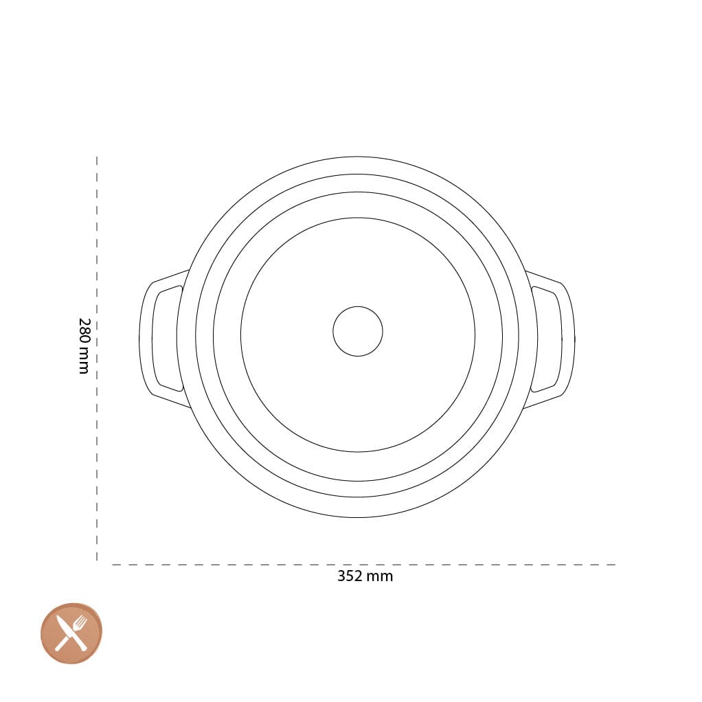 Staub - La Cocotte Braadpan 28 cm - Eucalyptus Braadpan Staub