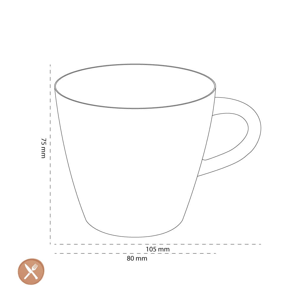 Villeroy & Boch - Manufacture Rock Koffiekoppen 6 stuks 150ml Koffiekopjes Villeroy & Boch