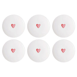 Villeroy & Boch - With Love - Breakf.plate Sending Love Villeroy & Boch - With Love - Ontbijtbord Sending Love, Set van 6 Villeroy & Boch