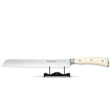 Wusthof - Classic Ikon Broodmes Creme met dubbele kartelrand 23 cm Broodmes Wusthof