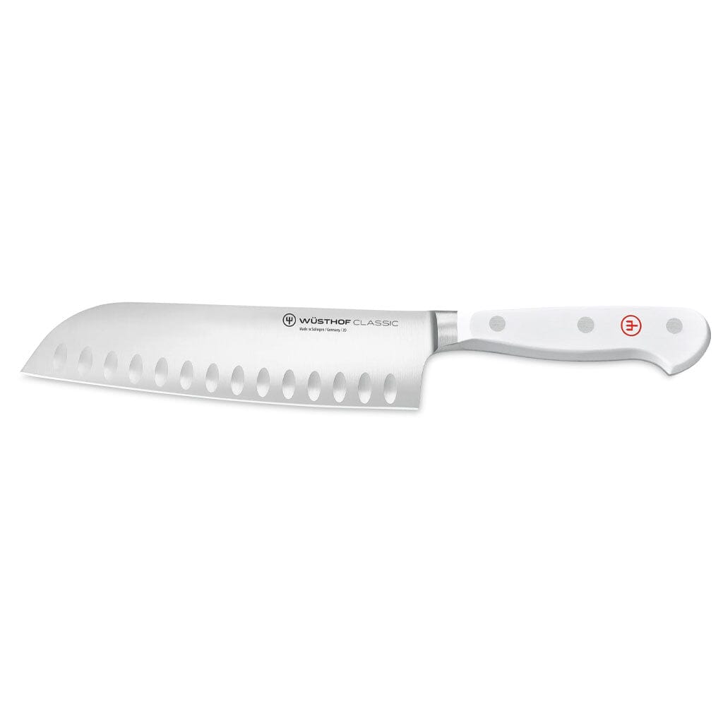 Wusthof - Classic Messenset 6-delig met Santoku Wit met blok Messenset met blok Wusthof