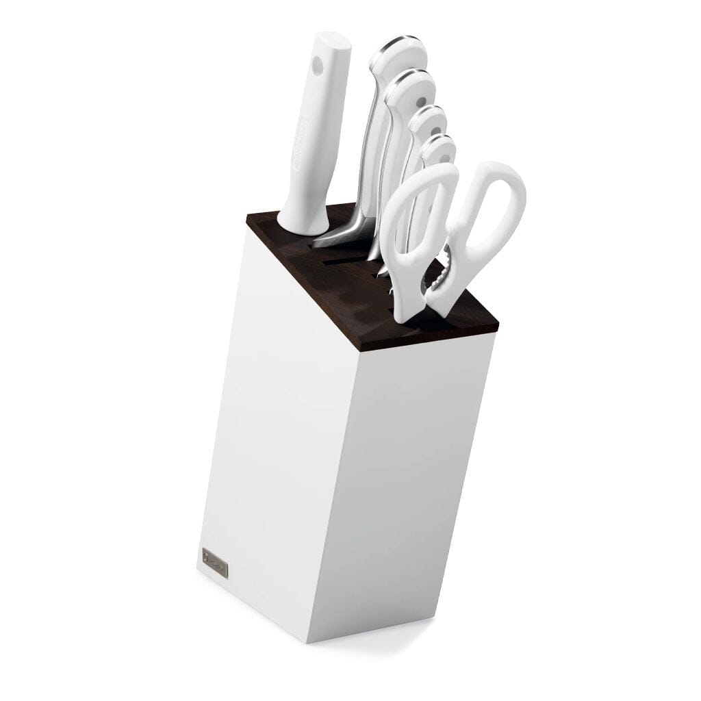 Wusthof - Classic Messenset 6-delig met Santoku Wit met blok Messenset met blok Wusthof