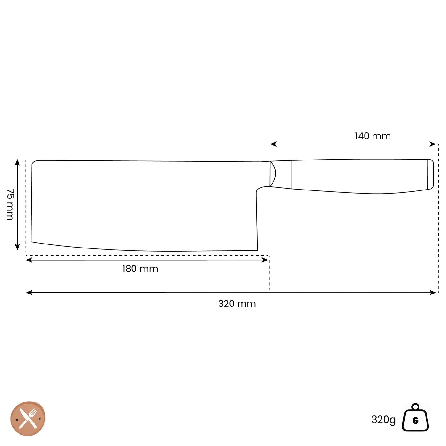 Yaxell - Ran Chinees Koksmes 18 cm Chinees koksmes Yaxell