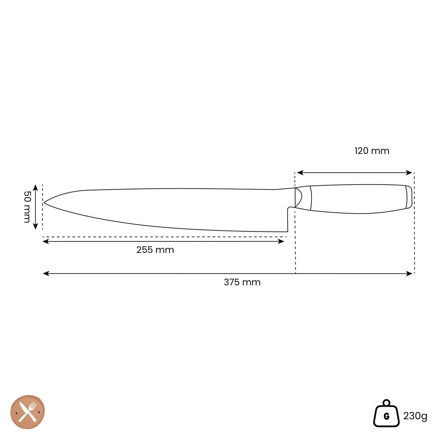 Yaxell - Super Gou Koksmes 25,5 cm Koksmes Yaxell