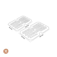Zwilling - Fresh & Save Inlegrooster plastic dozen M/L 2 stuks Zwilling