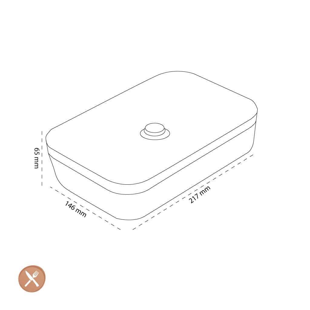 Zwilling - Fresh & Save Vacuüm lunchbox flat L semi transparant Zwilling