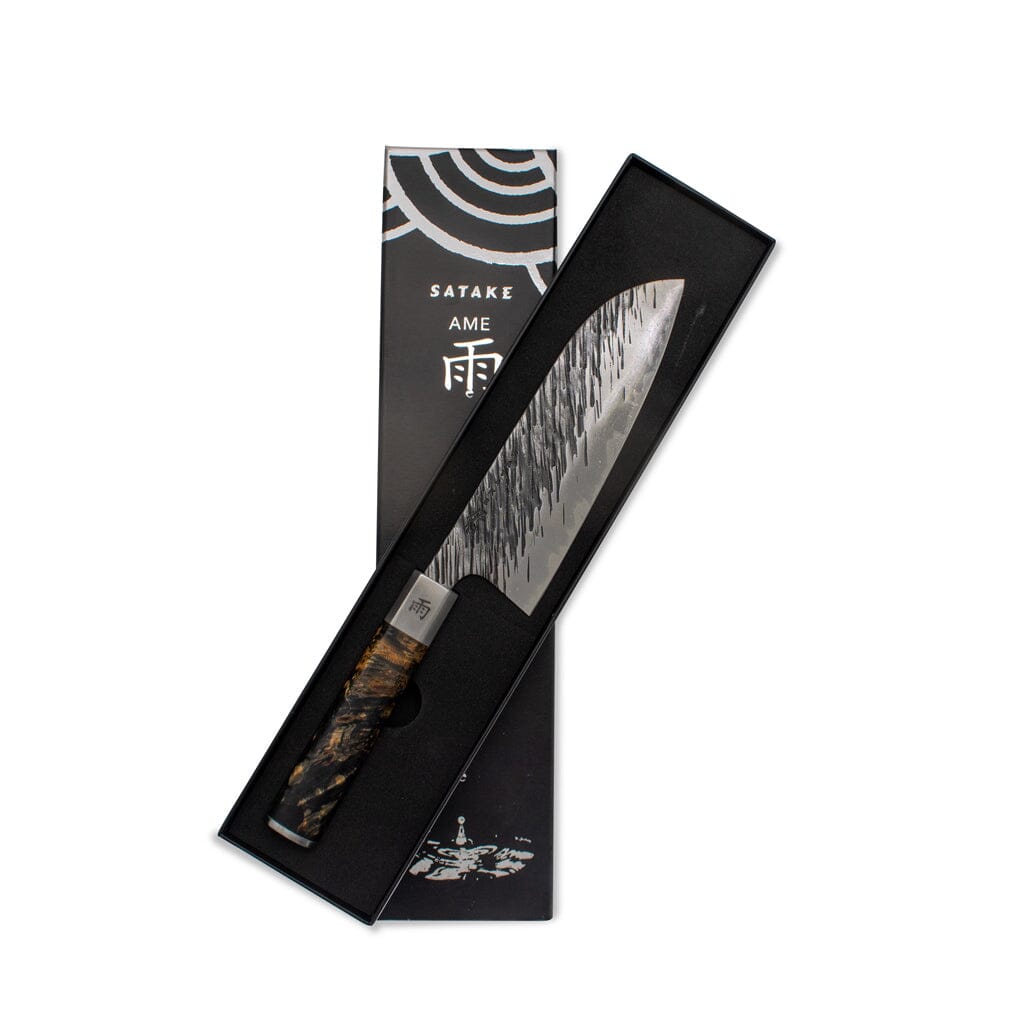 Ame - Japanse Santoku Rain Pattern 18 cm Santoku mes Satake