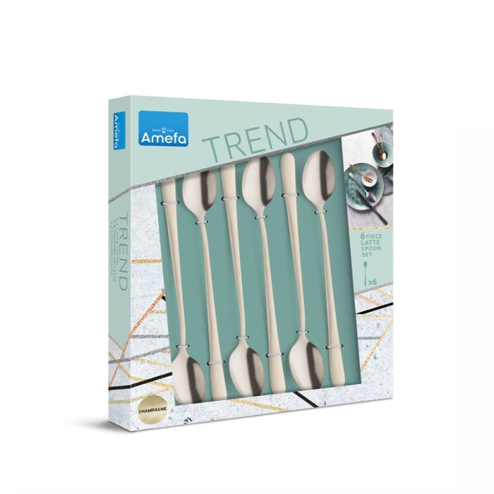 Amefa - Champagne Matt PVD 6 Iced Teaspoons in trend box - champagne Amefa